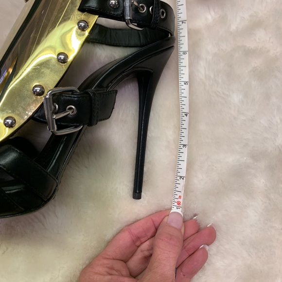 Giuseppi Zanotti Black and gold plated sandals - Picture 8 of 8